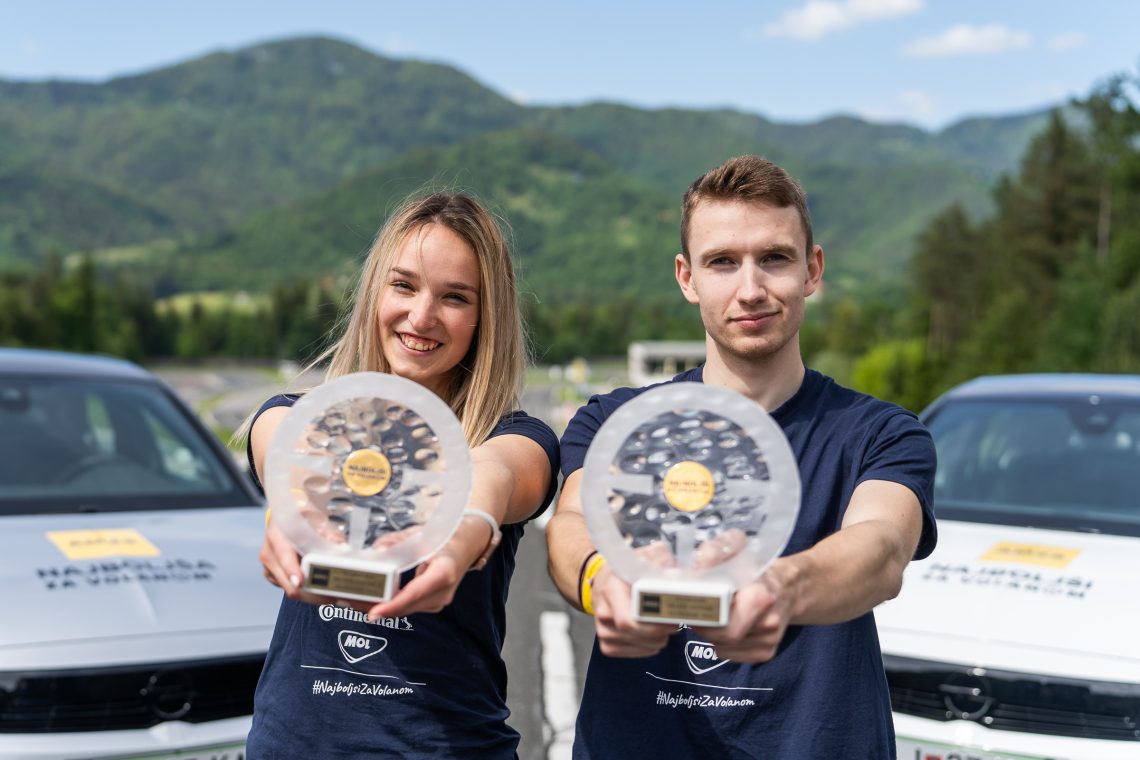 AMZS na Vranskem razglasil najboljšega mladega voznika in voznico Slovenije